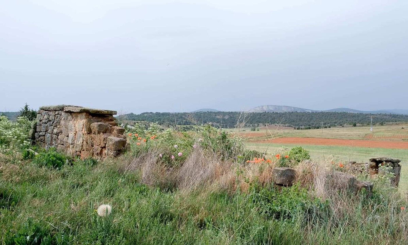 Espainiako Lehen Errepublika garaian, Burgosko Villaespasa herrian alkatea ehorzteko herritarrek eraiki zuten hilerria. Clamor filmeko fotograma bat. EDURNE RUBIO.