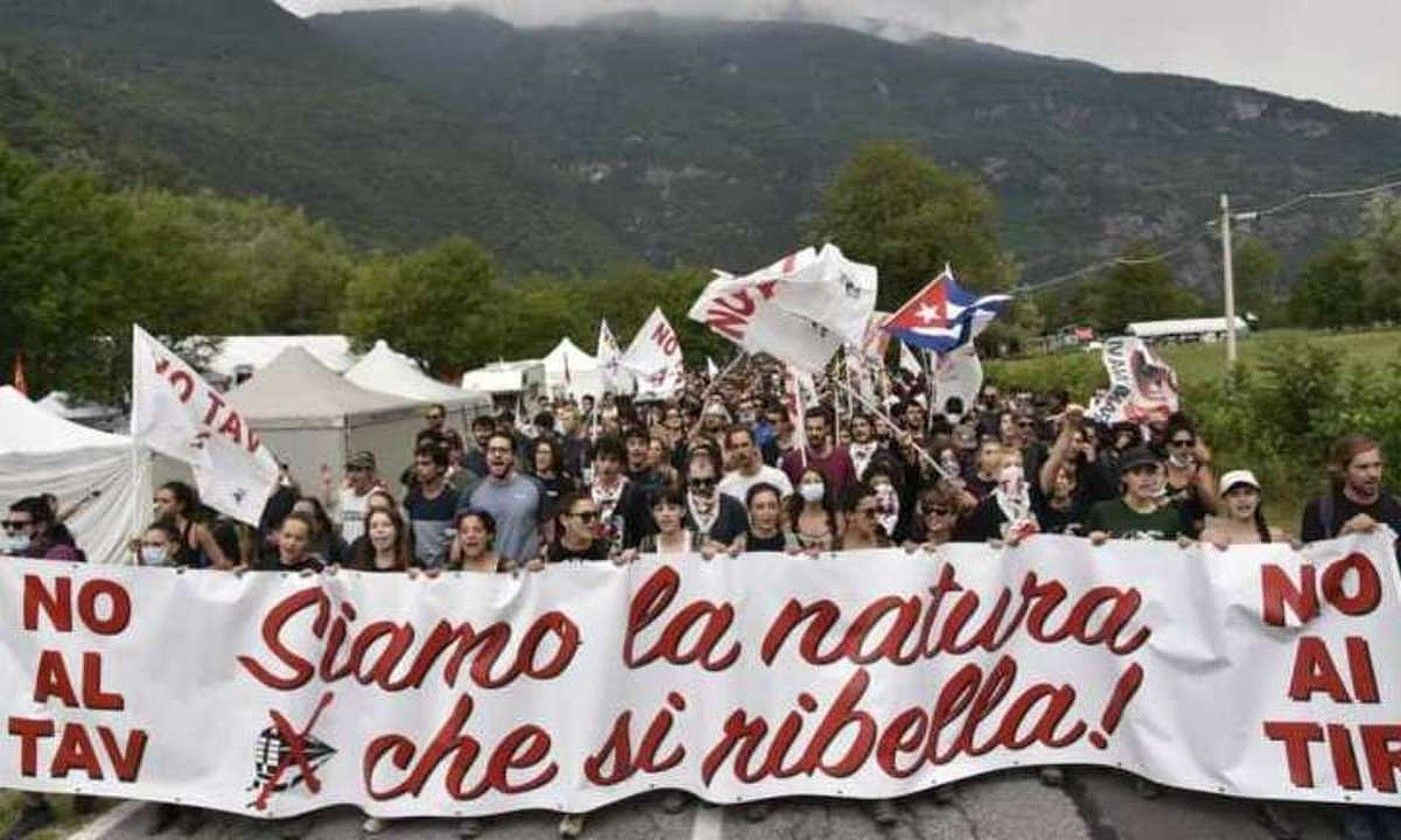 AHTaren aurkako protesta, Val di Susan. BERRIA.