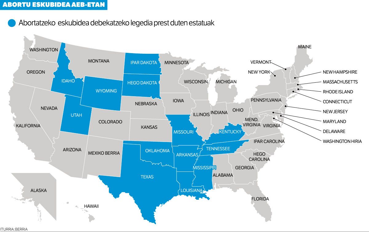 Kansas, abortatzeko eskubideari eustea onartu duen lehen estatua.