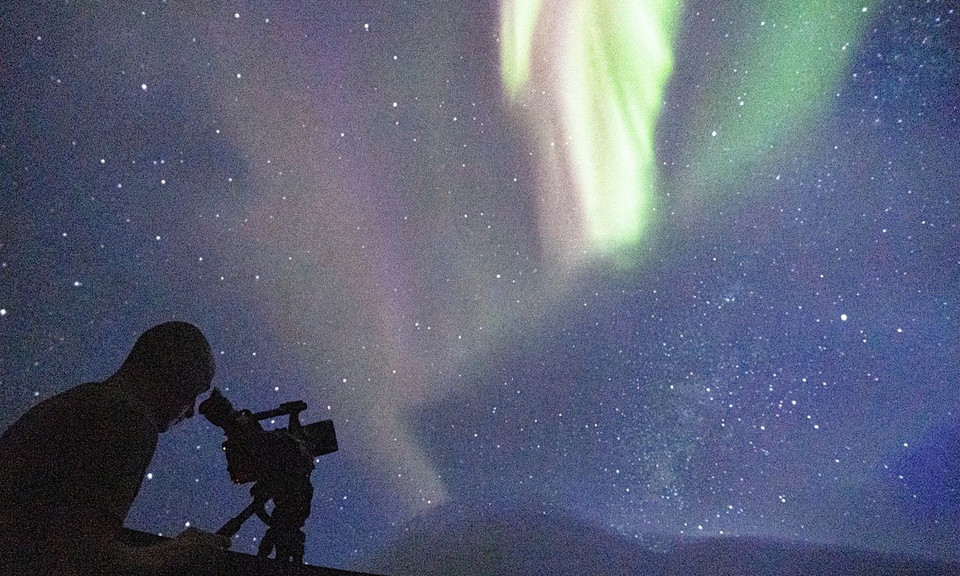 Zerua izarrez beteta Iruñeko Planetarioan, 2022ko pertseiden prentsaurrekoan. JAGOBA MANTEROLA / FOKU. Zerua izarrez beteta Iruñeko Planetarioan, 2022ko pertseiden prentsaurrekoan. JAGOBA MANTEROLA / FOKU.