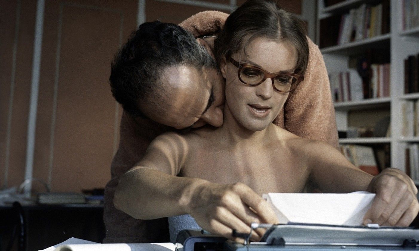 Michel Piccoli eta Romy Schneider aktoreak, Sauteten Les choses de la vie filmean (1970). DONOSTIAKO ZINEMALDIA.