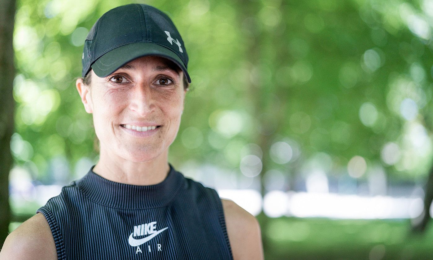 Elena Loyo, Gasteizen entrenatzen. ENDIKA PORTILLO / FOKU.