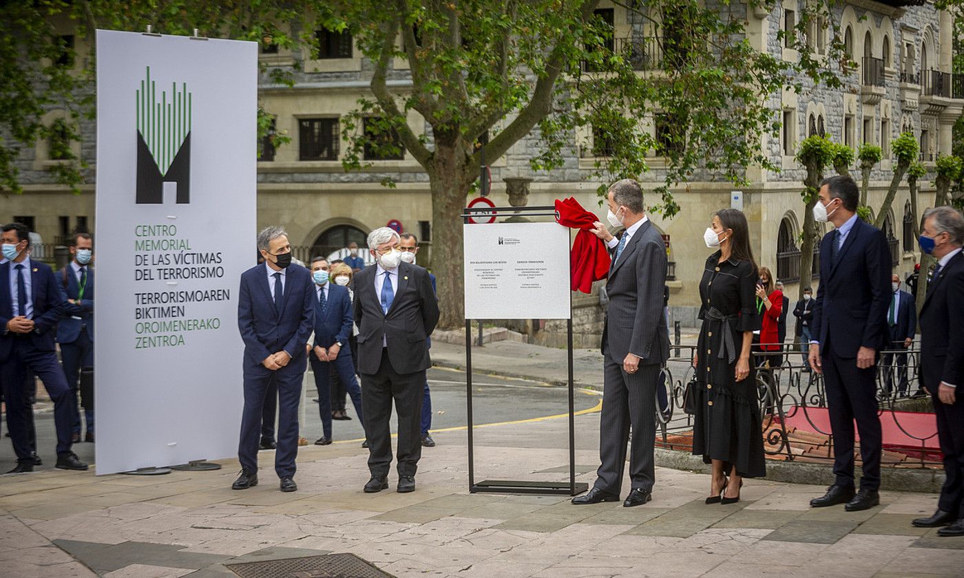 Biktimen Oroimenezko Zentroaren inaugurazioa. JAIZKI FONTANEDA / FOKU.