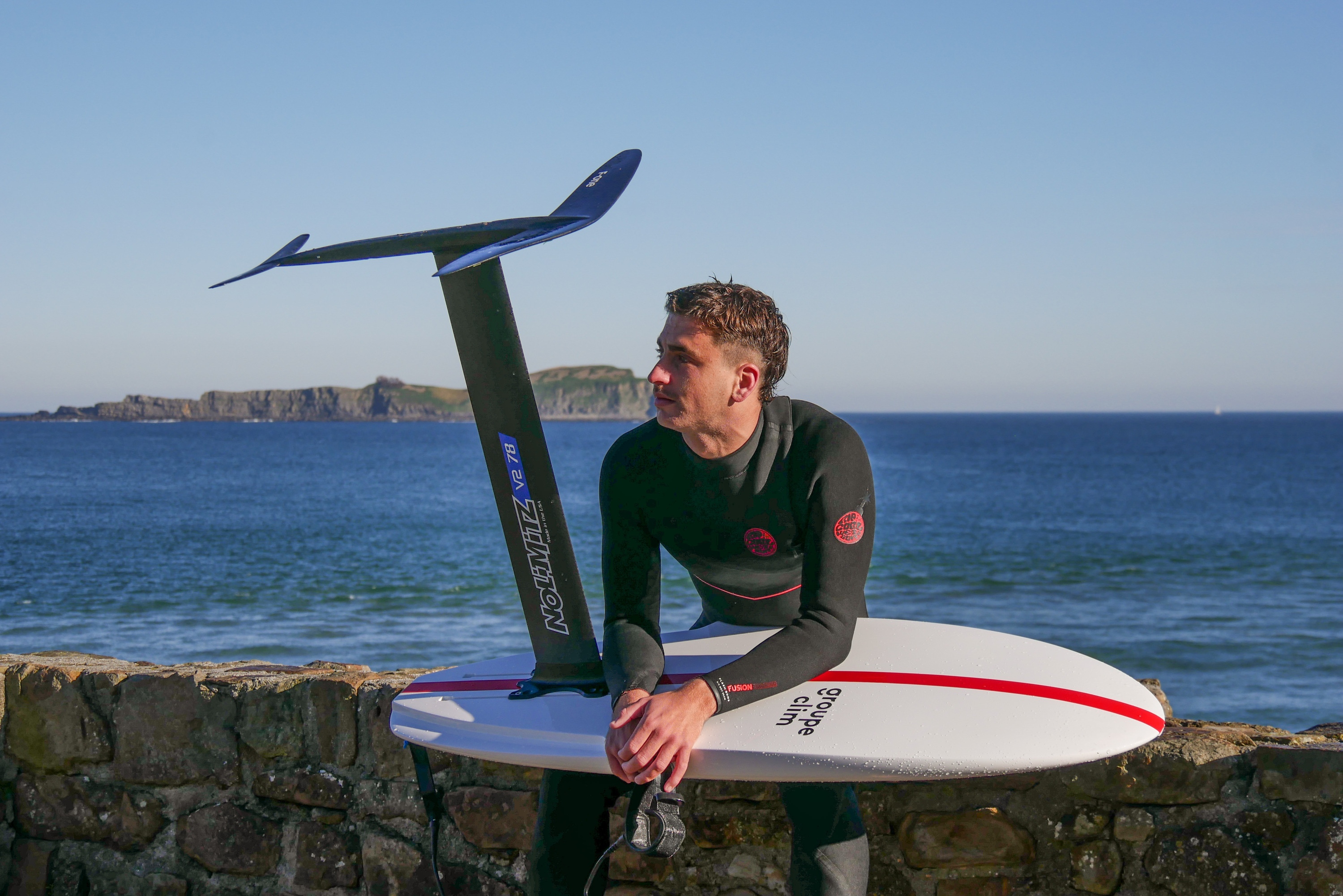 Matt Etxebarne surflaria, Mundakan (Bizkaia), urtarrilean. MALENA VALLEJO