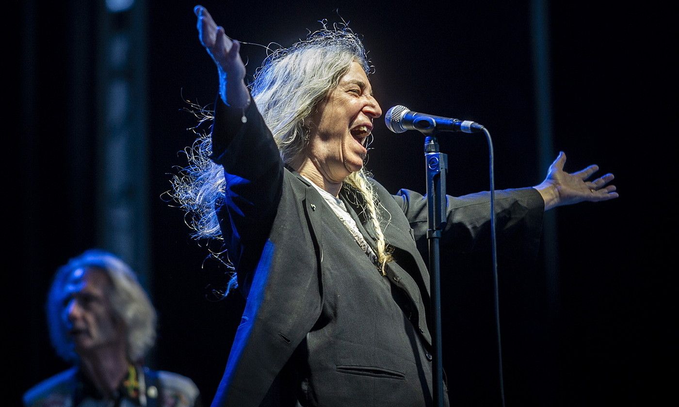 Patti Smith iragan ekainean, Gasteizko Azkena Rock jaialdian. JAIZKI FONTANEDA / FOKU.