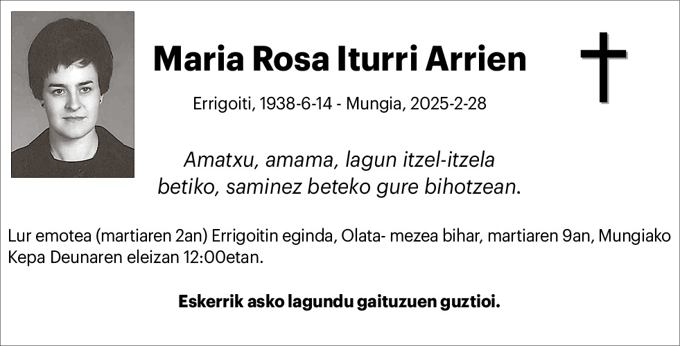 Maria Rosa Iturri 3x2