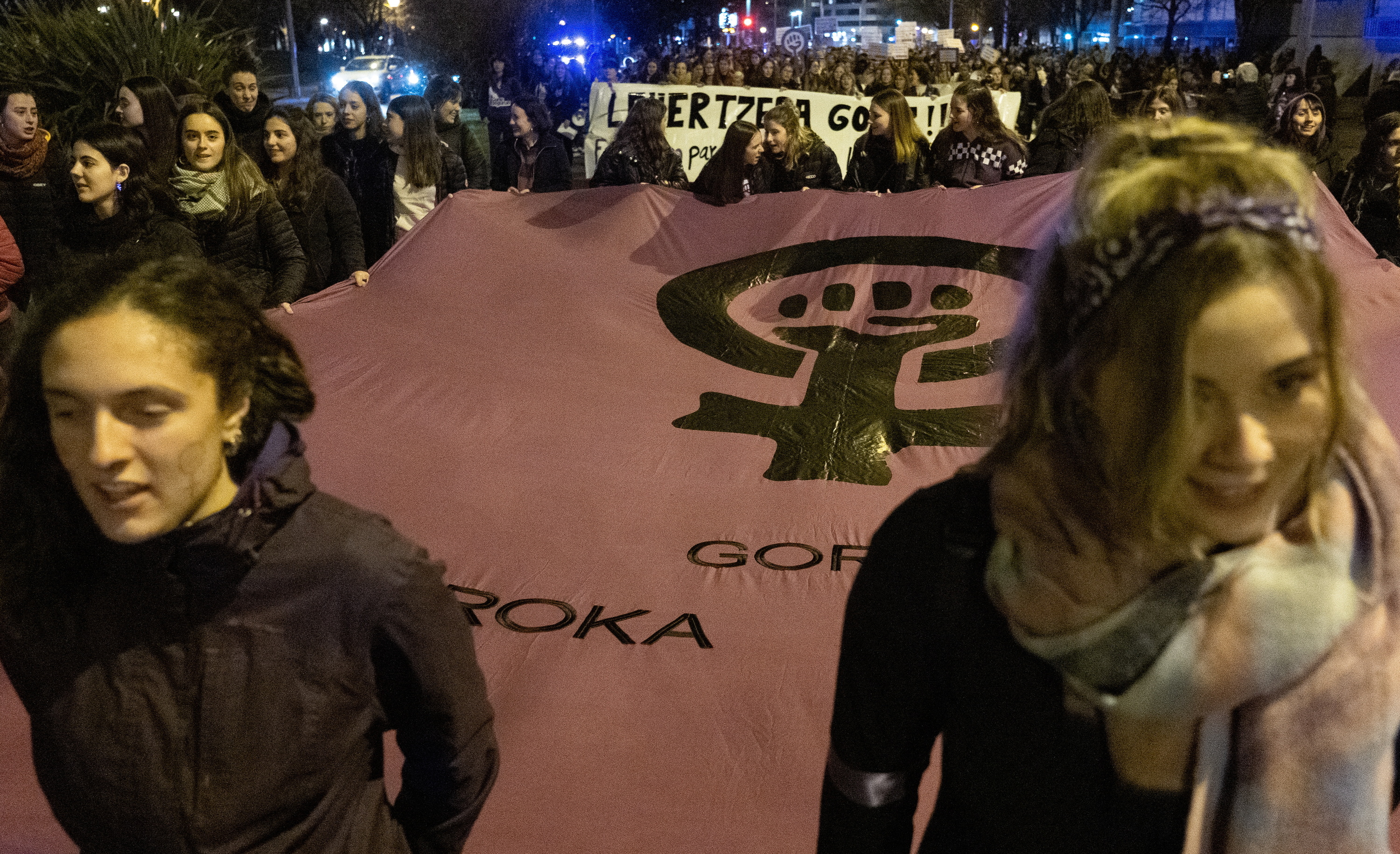 Emakumeen Nazioarteko Egunaren manifestazioa iaz, Iruñean. JAGOBA MANTEROLA / FOKU