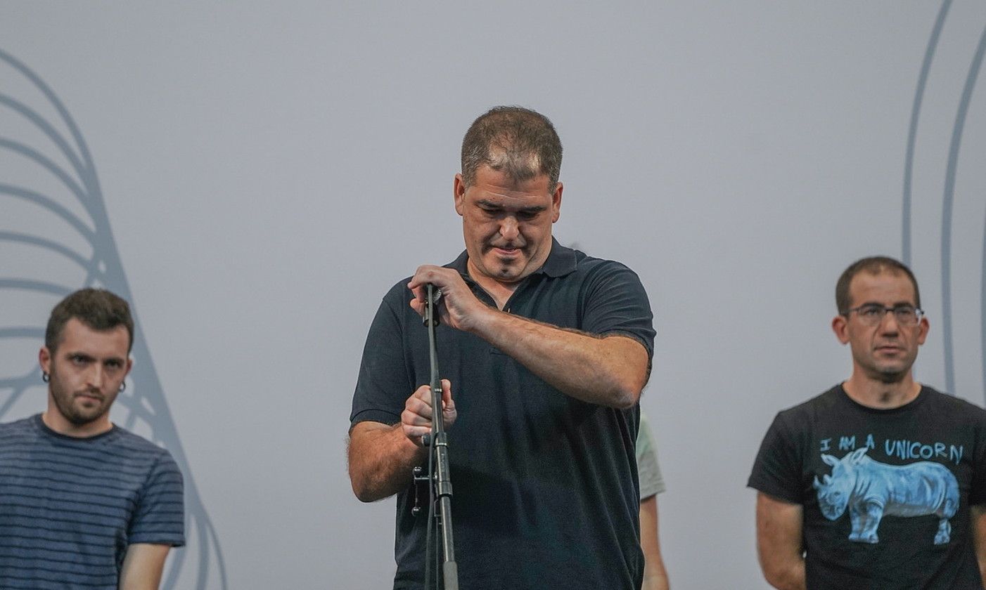 Elizondo. Unai Agirre, 2017ko finalista, Elizondoko saioan. ANDONI CANELLADA/FOKU. Elizondo. Unai Agirre, 2017ko finalista, Elizondoko saioan. ANDONI CANELLADA/FOKU.