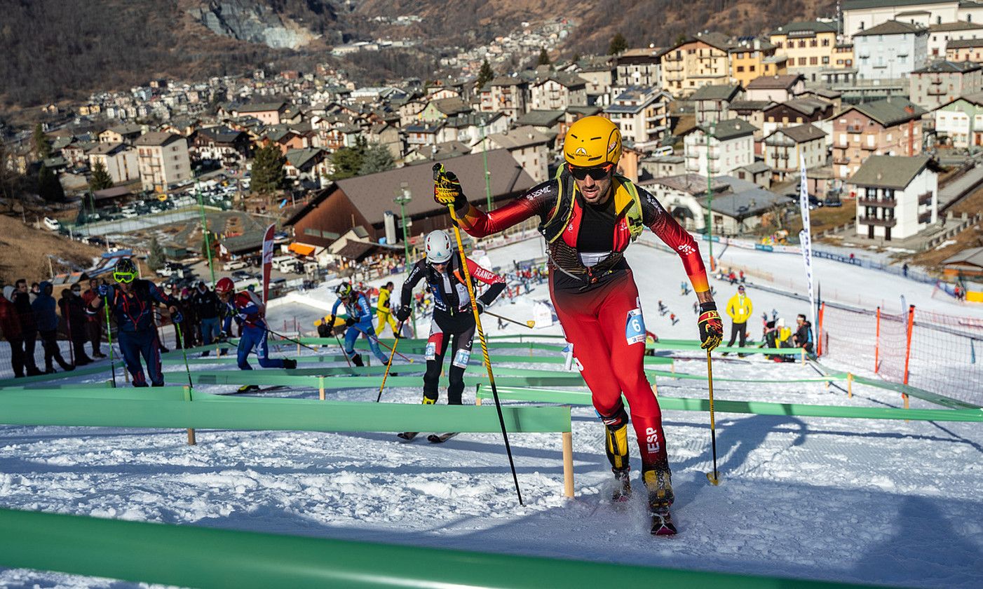 Igone Campos, duela bi urte, Espainiako Kopan lehiatzen; Andorran. PAU AGUILERA.