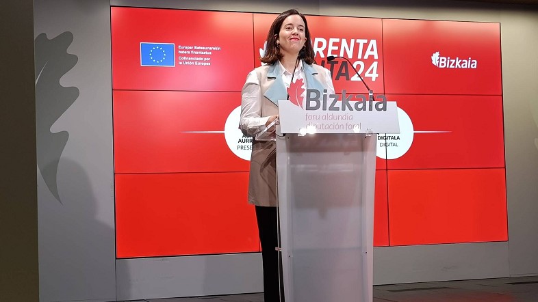 Itsaso Berrojalbiz Bizkaiko Ogasun diputatua. BIZKAIKO ALDUNDIA