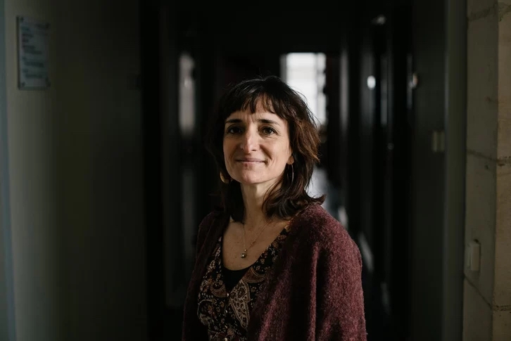 Celine Mounole, Baionako fakultatean. GUILLAUME FAUVEAU