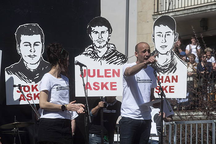 Altsasuko gazte presoen aldeko manifestazioa, marxoaren 24an. JON URBE / FOKU