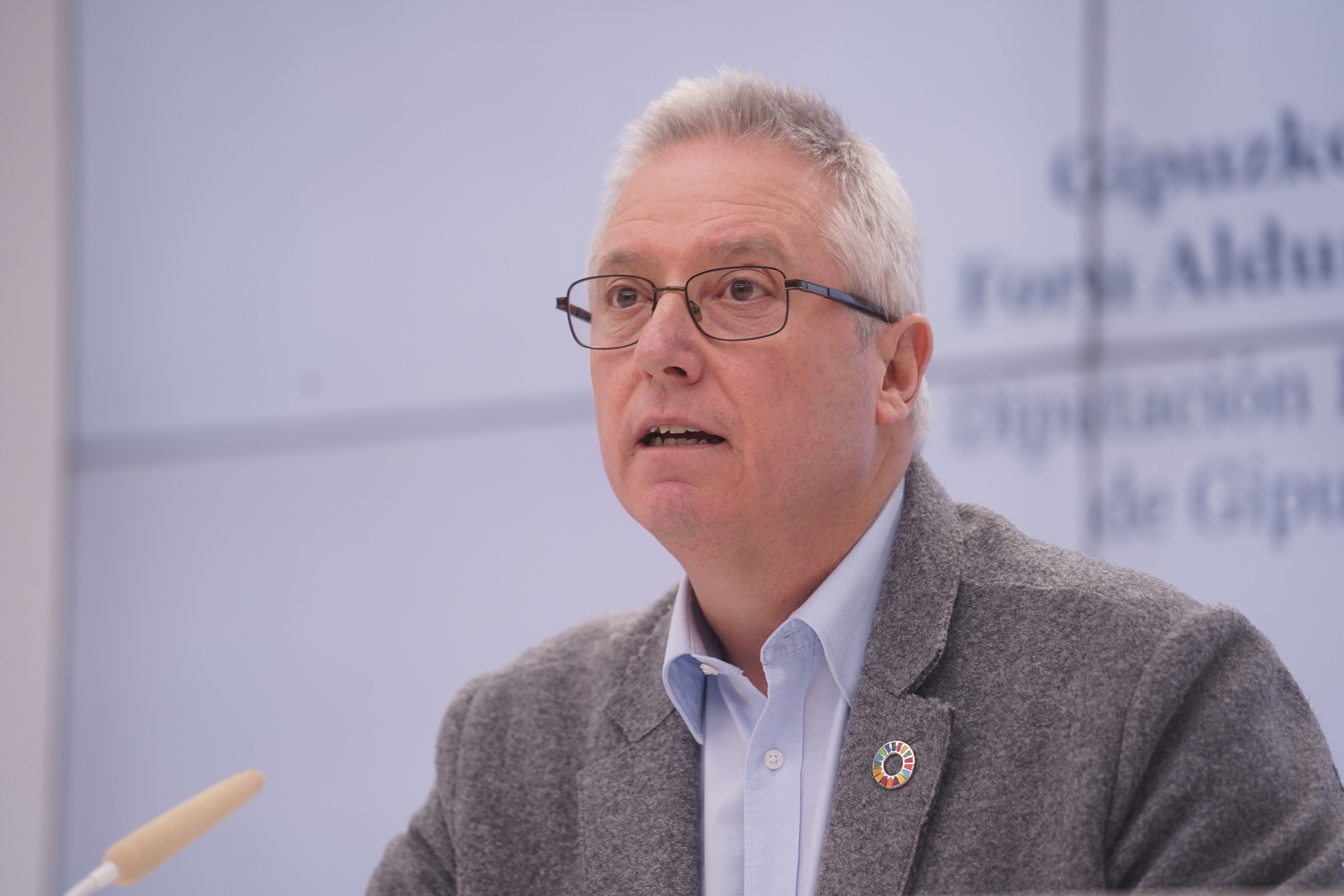 Jose Ignacio Asensio Gipuzkoako Jasangarritasun diputatua, artxiboko irudi batean.