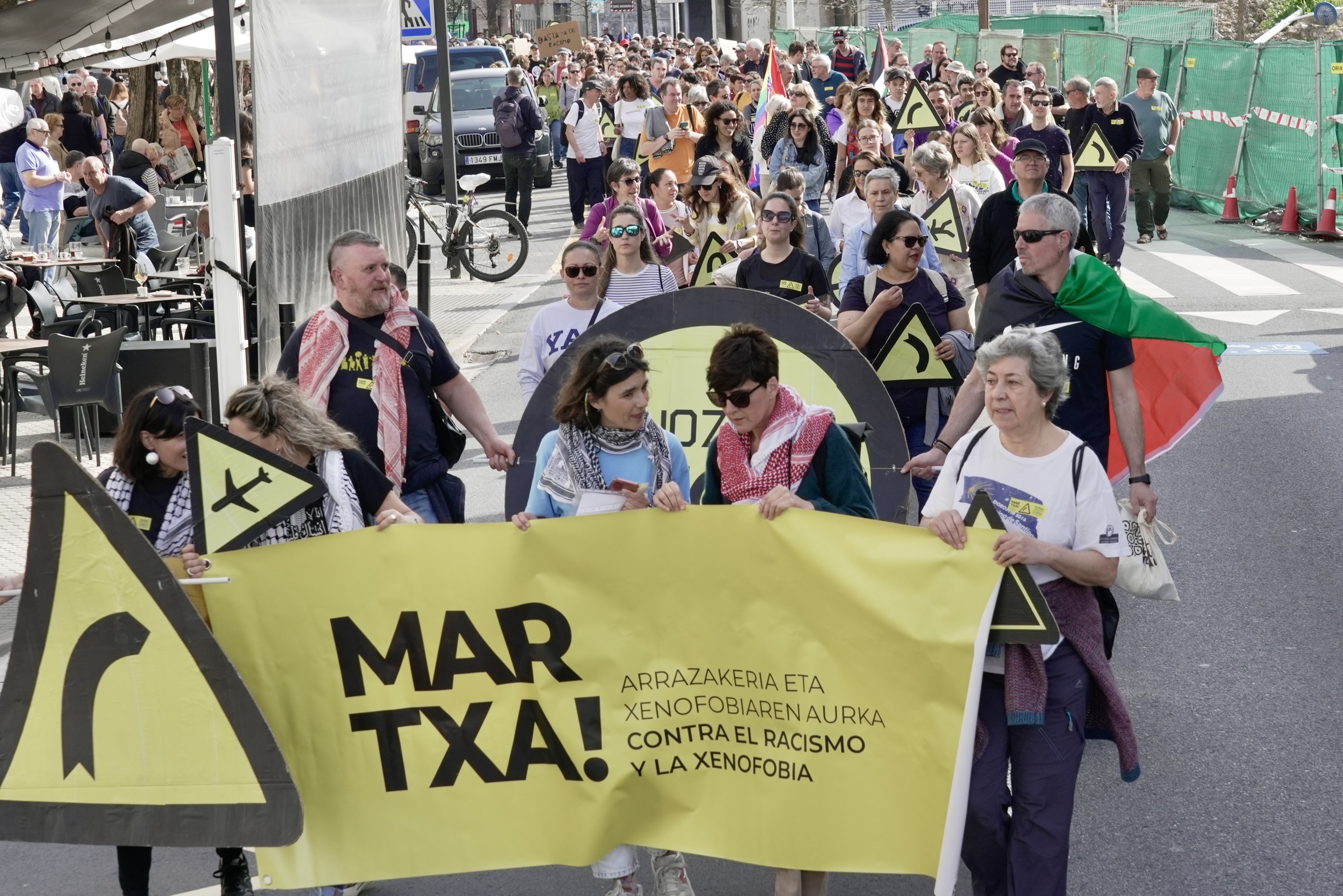 Arrazakeriaren eta xenofobiaren aurkako martxa, iaz. ANDONI CANELLADA / FOKU