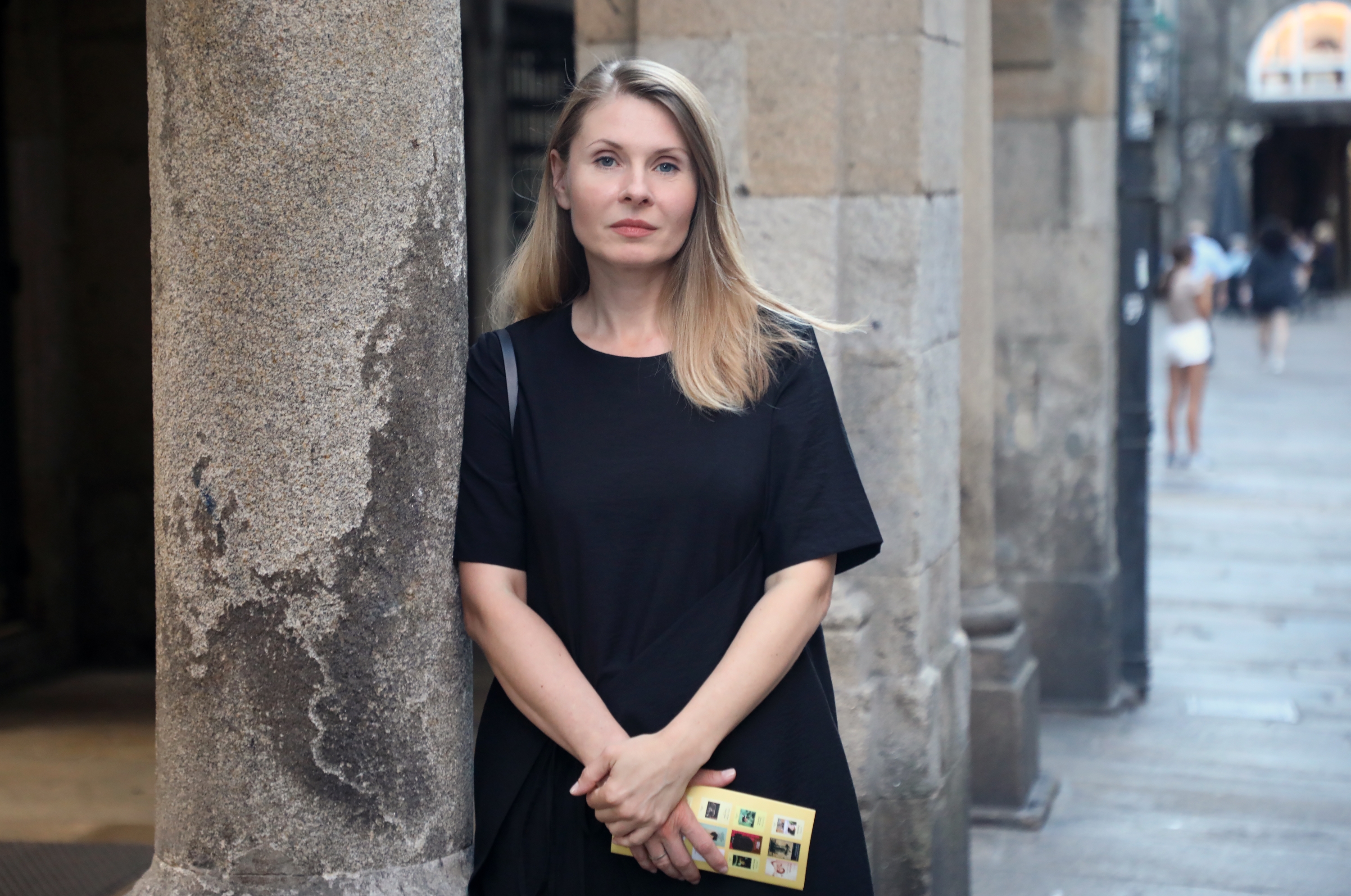 Tatiana Tibuleac idazle moldaviarra, 2022an Galizian. XOAN REY / EFE