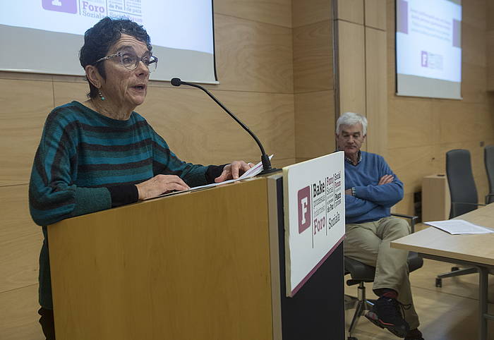 Teresa Toda Foro Sozial Iraunkorreko kidea, artxiboko irudi batean. JON URBE, FOKU