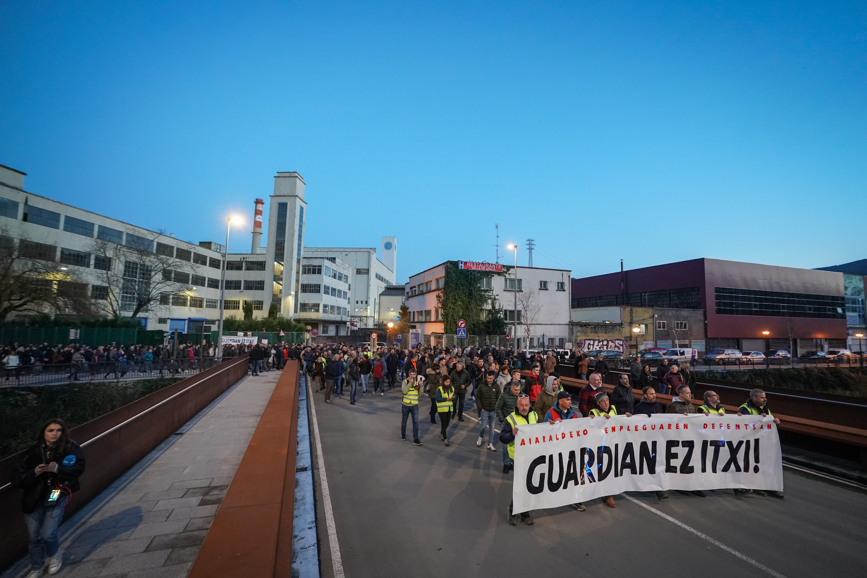 Guardian ixtearen aurkako manifestazioa, Laudion. ENDIKA PORTILLO / FOKU