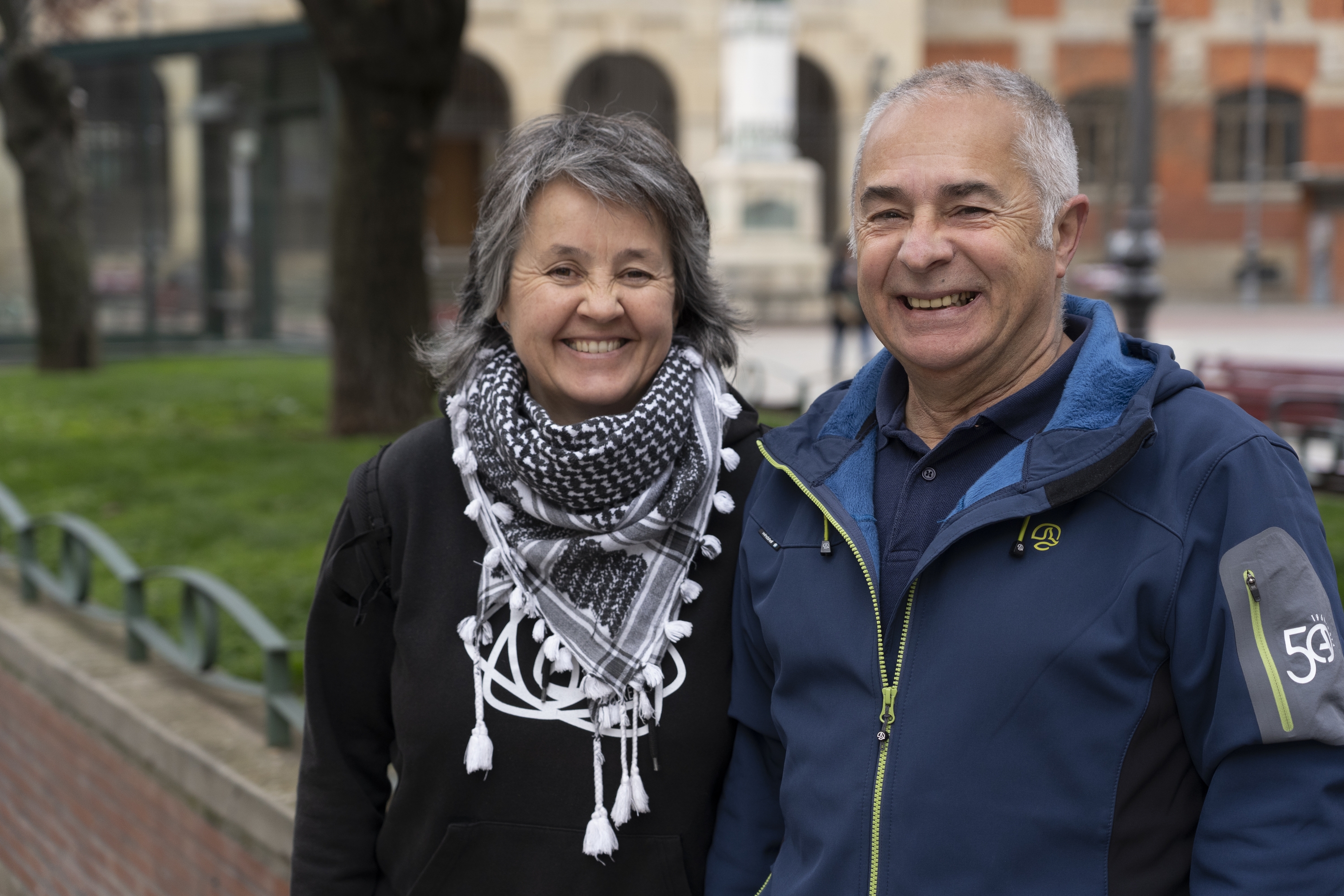 Edurne Arrizibita eta Fermin Artola, martxoaren 21ean, Iruñean. JAGOBA MANTEROLA / FOKU