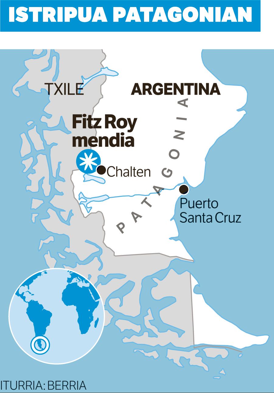Bi mendizale desagertu dira Argentinako Patagonian. Bi mendizale desagertu dira Argentinako Patagonian.