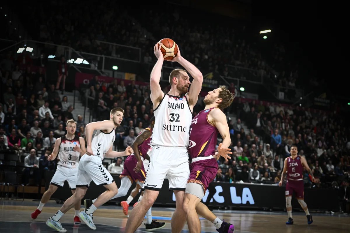 Bilbo Basketen eta Dijonen arteko partida. FIBA