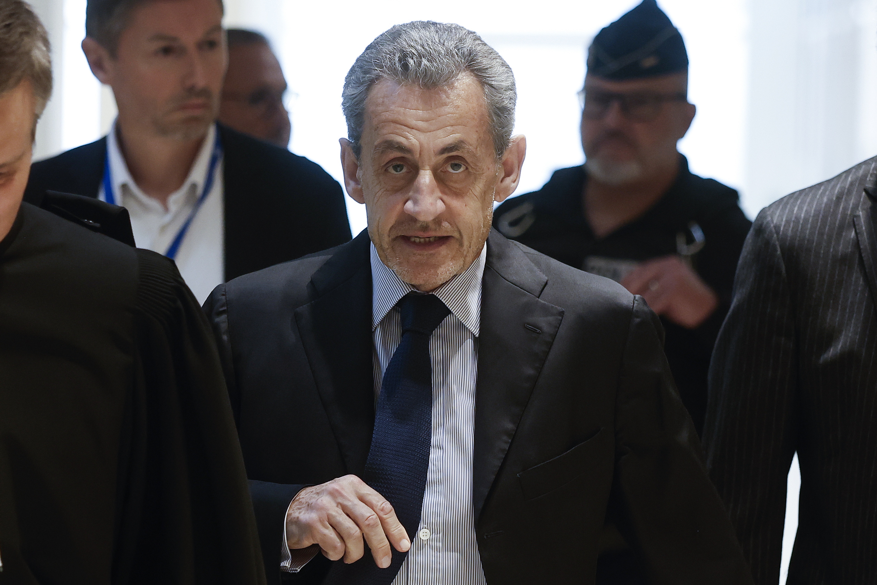 Nikolas Sarkozy, gaur, Parisen. YOAN VALAT / EFE