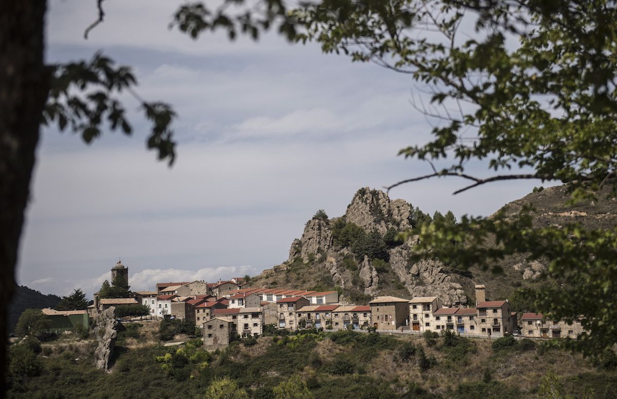 Petilla Aragoi herriaren panoramika. JAGOBA MANTEROLA, FOKU