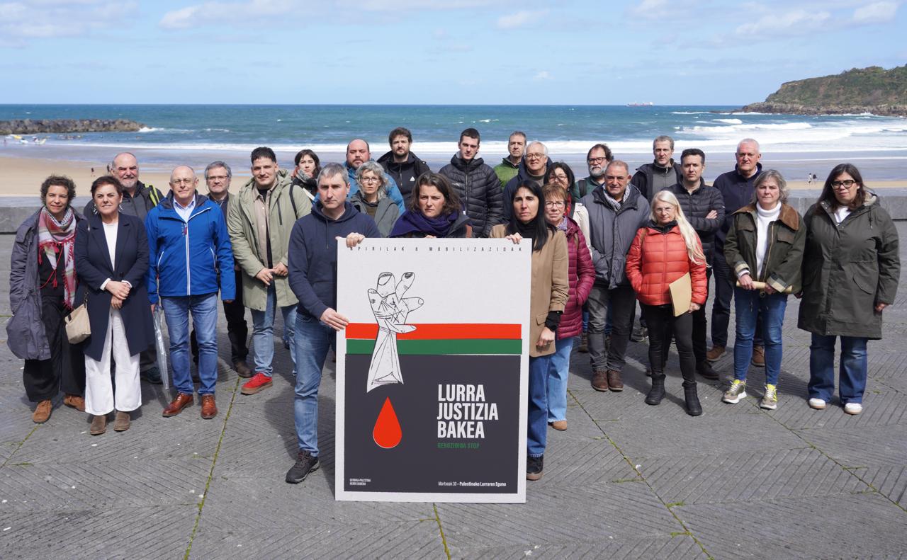 Gernika-Palestina Deialdi Herritarraren agerraldia, Donostiako Kursaalen. BERRIA