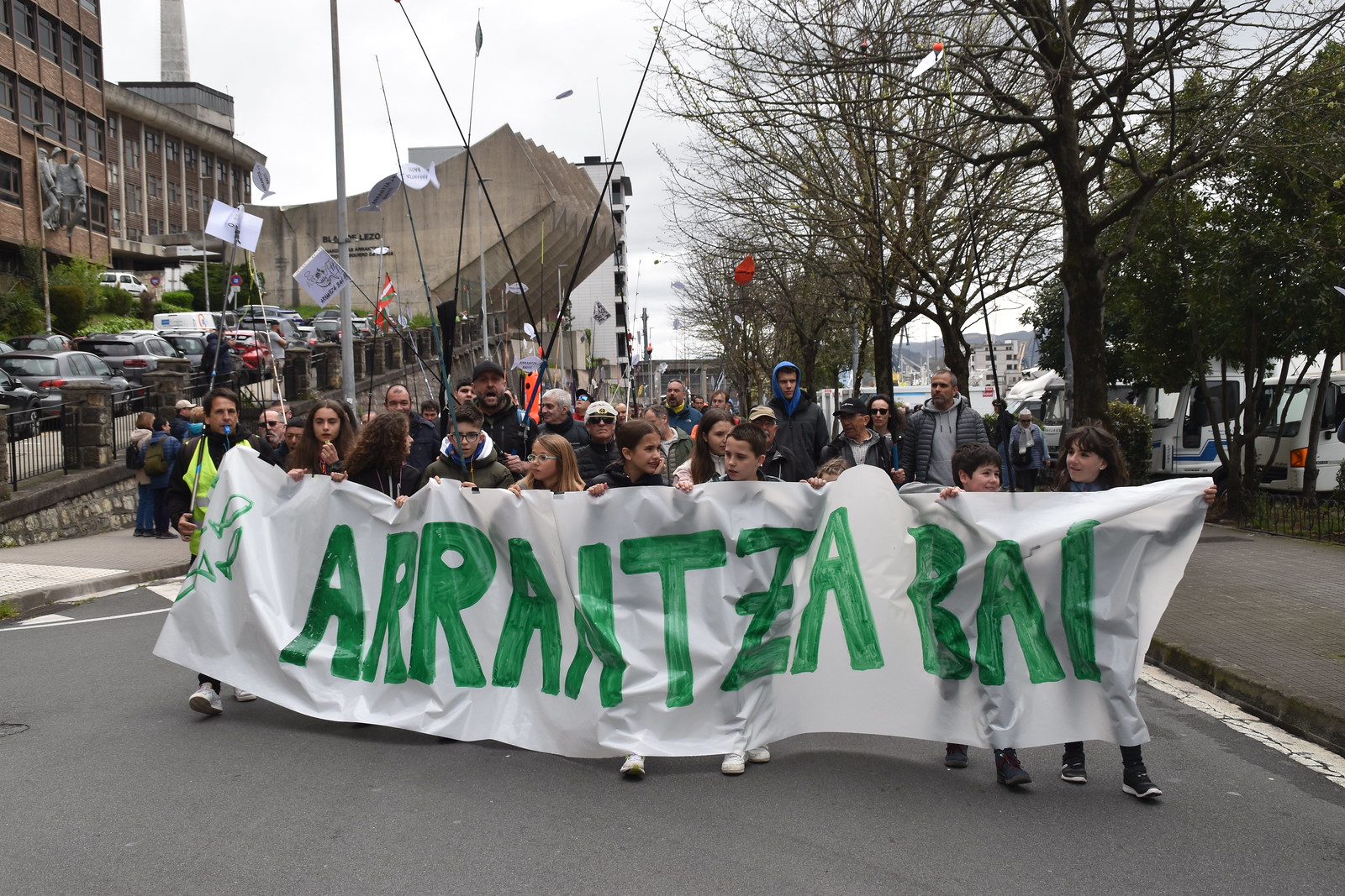 Martxoaren 21ean egindako manifestazioa, Pasai San Pedron. URKO ETXEBESTE