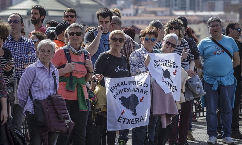 A. LOIOLA / FOKU. EUSKAL PRESOEN ALDEKO MOBILIZAZIOA, JOAN DEN MARTXOAN, BILBON