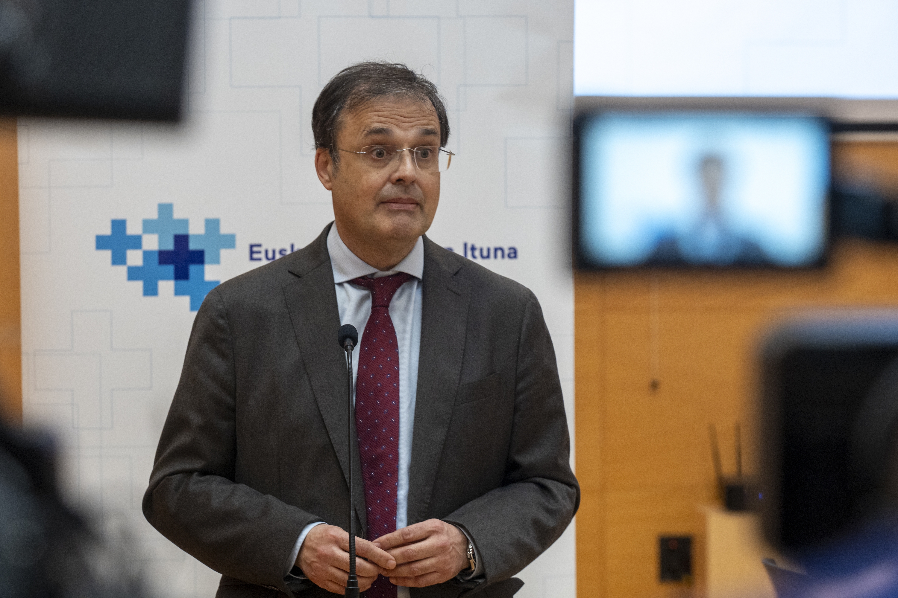 Alberto Martinez Eusko Jaurlaritzako Osasun sailburua, artxiboko irudi batean. GORKA RUBIO / FOKU