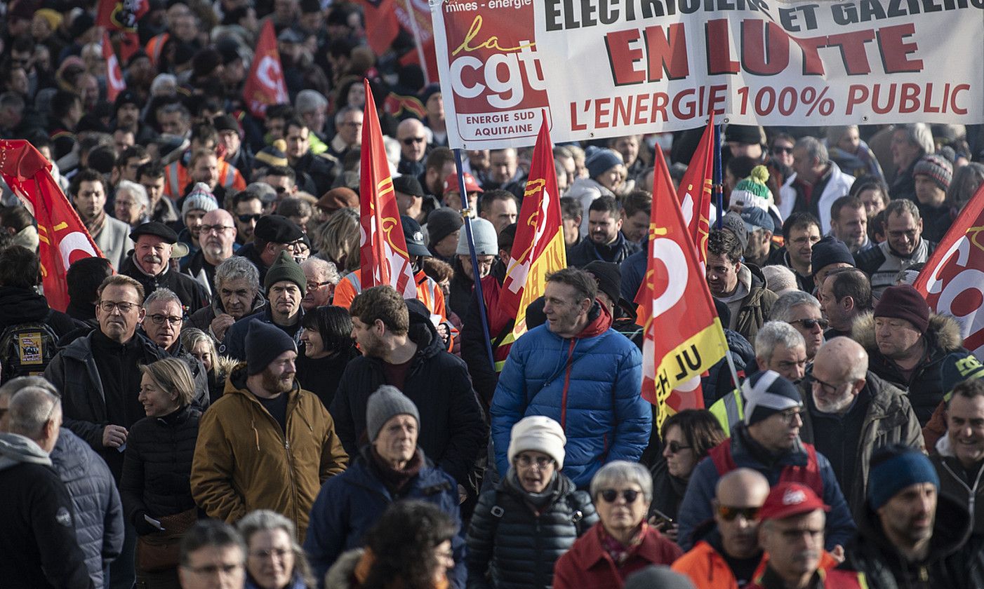 Protesta bat, Baionan. PATXI BELTZAIZ. Protesta bat, Baionan. PATXI BELTZAIZ.