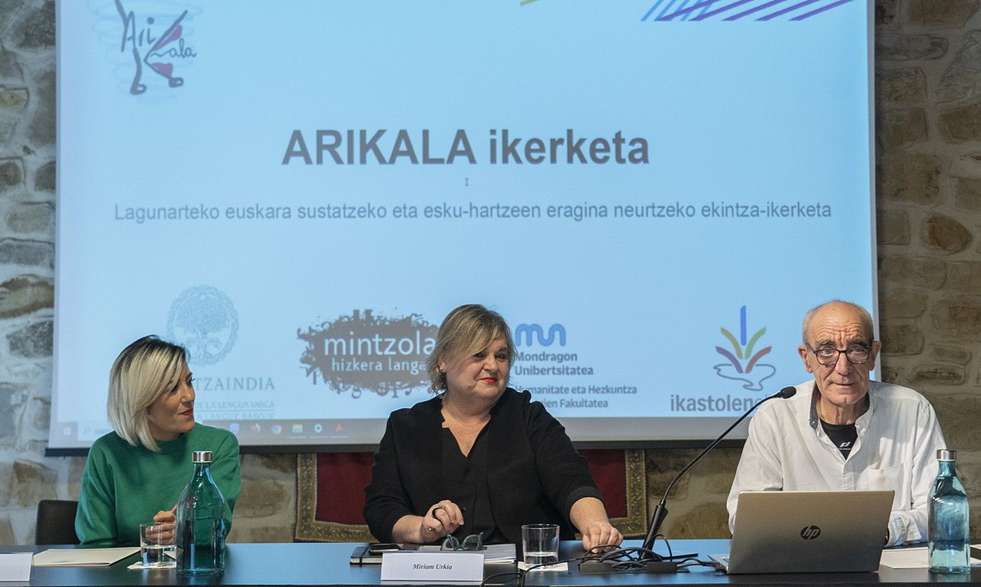 Proiektuaren aurkezpena, atzo. GORKA RUBIO / FOKU. Proiektuaren aurkezpena, atzo. GORKA RUBIO / FOKU.