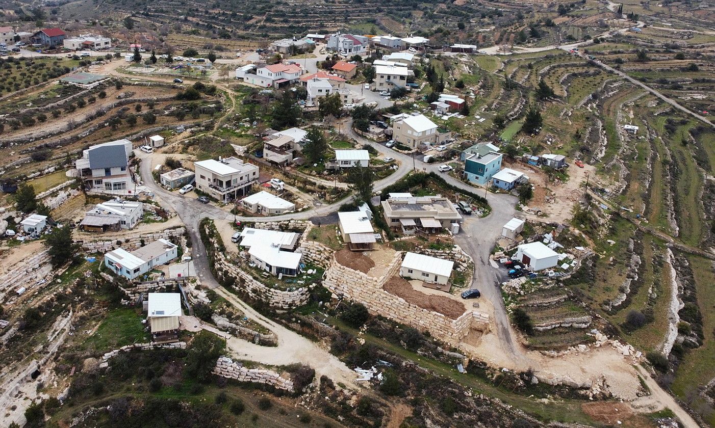 Gush Etzion kokagunea, Zisjordanian, artxiboko argazki batean. ABIR SULTAN / EFE.