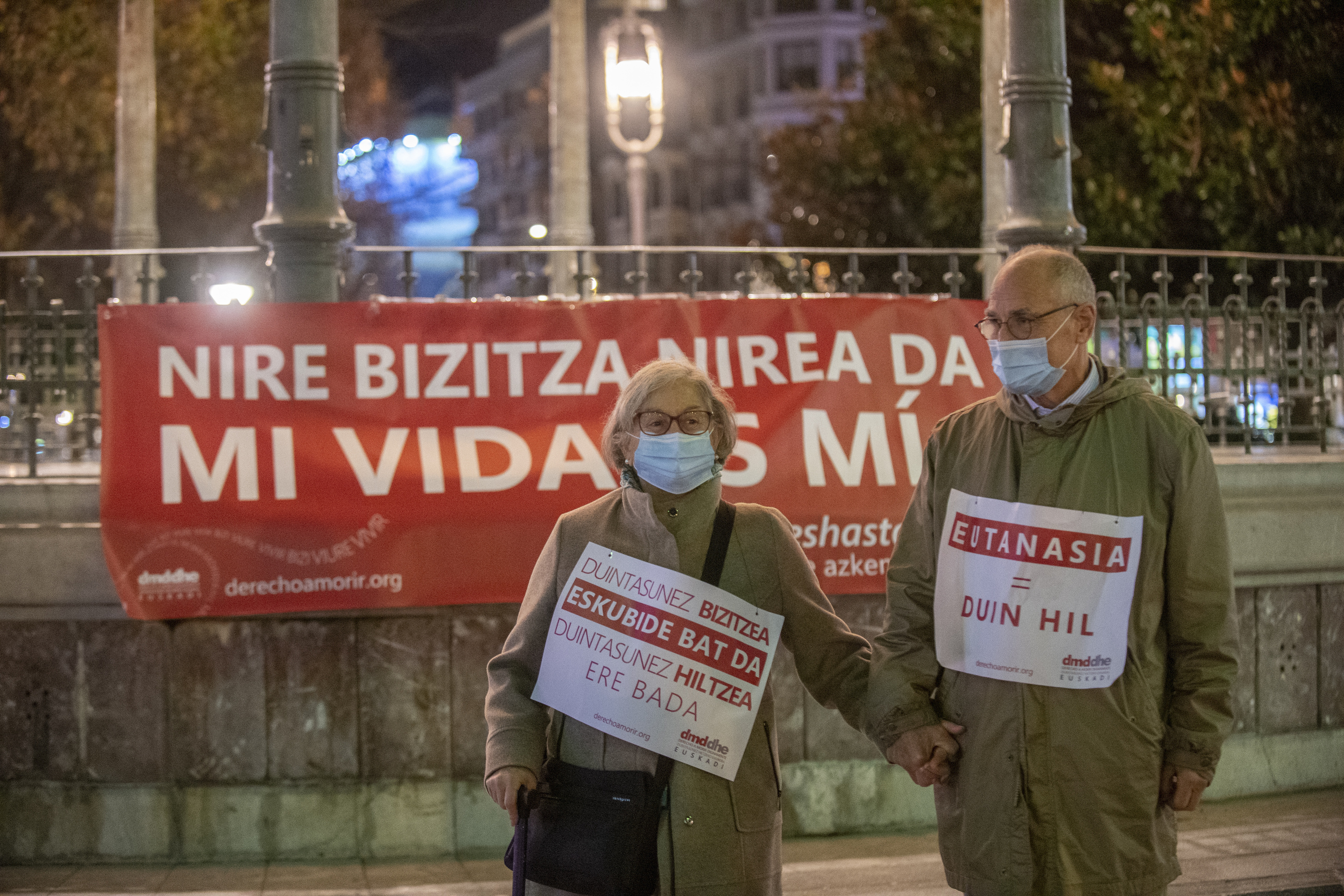 Duintasunez hiltzeko eskubidearen aldeko agerraldi bat, Bilbon. MARISOL RAMIREZ / FOKU