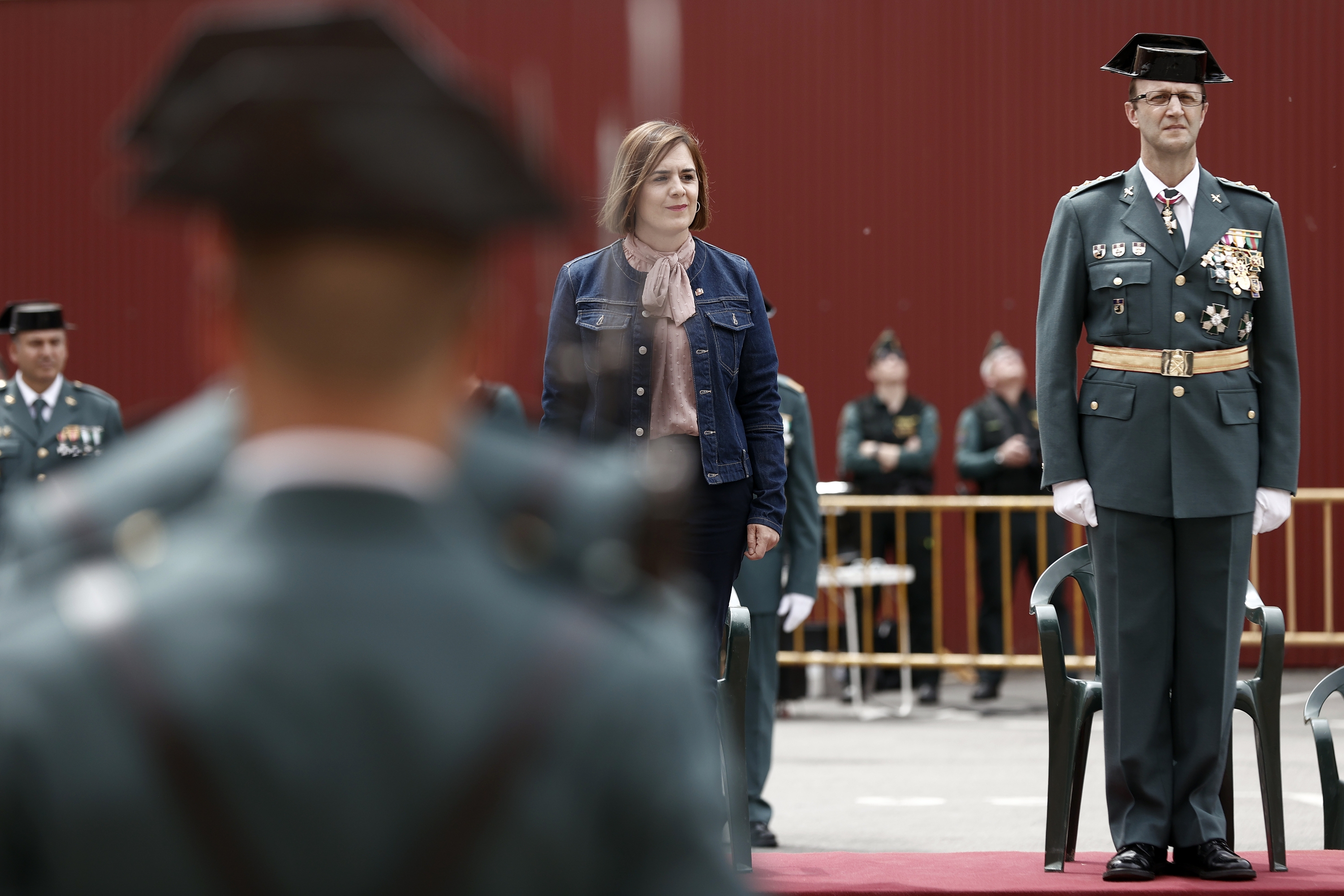 Guardia zibilek antolatutako ekitaldi bat, Iruñean. JESUS DIGES / EFE