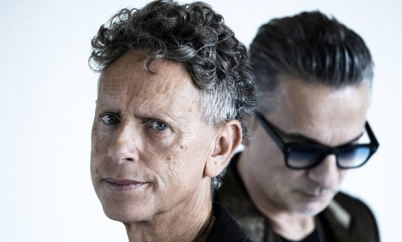 Martin Gore eta Dave Gahan, Depeche Modeko kideak. BERRIA.