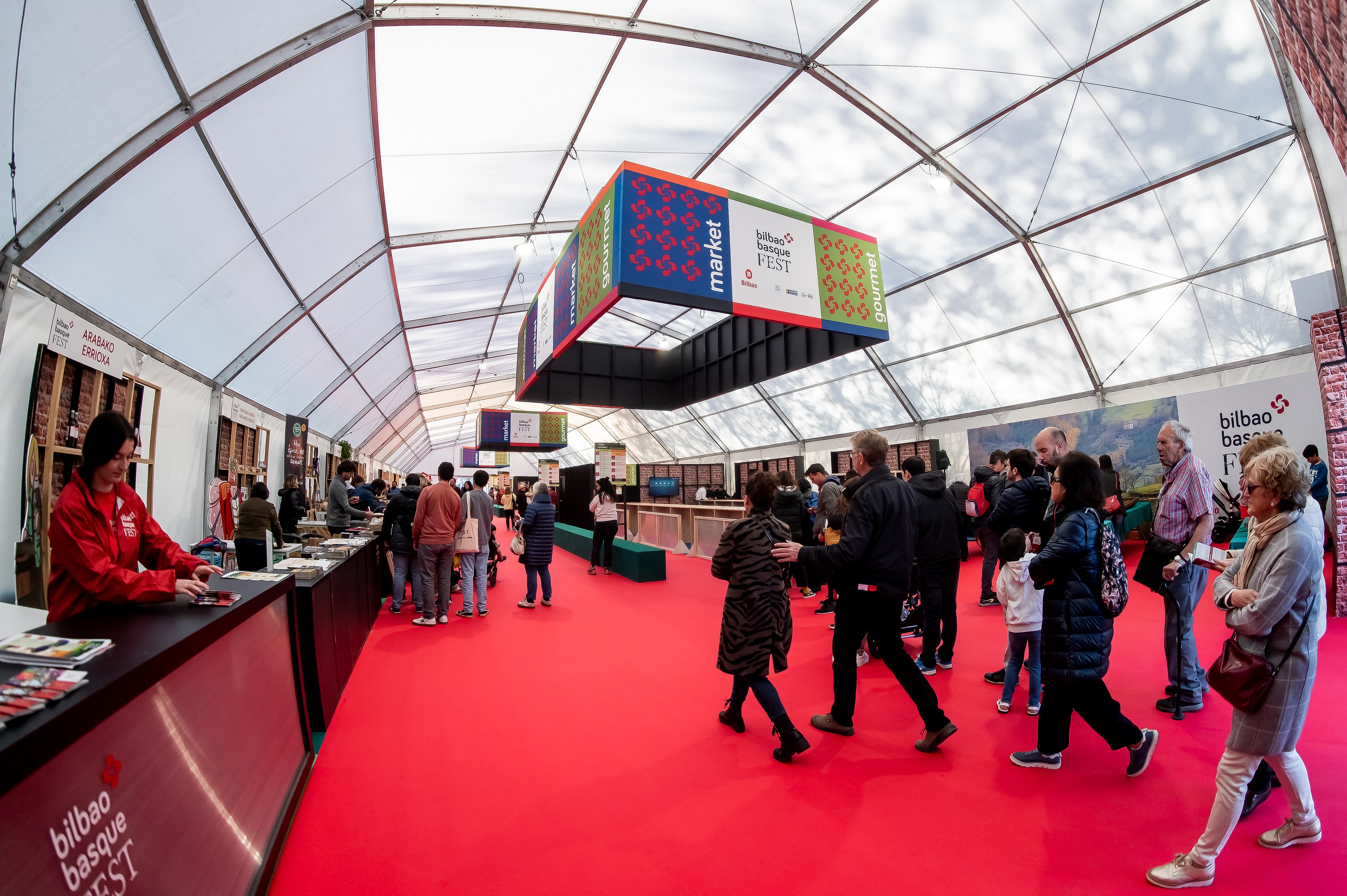 Basque Festa jaialdiko karpa gastronomikoa, Bilboko Areatzan, artxiboko irudi batean. BIZKAIKO HITZA