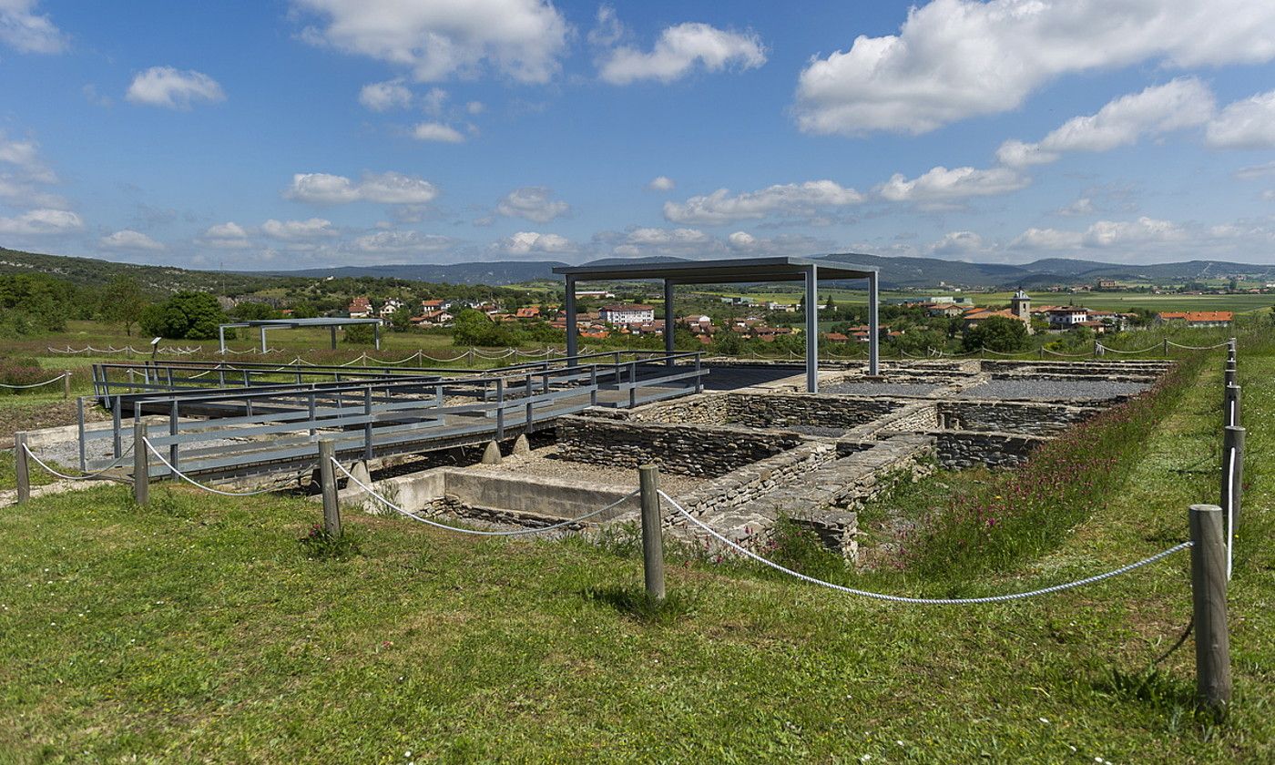 Iruña-Veleiako aztarnategia, artxiboko irudi batean. JUANAN RUIZ / FOKU.