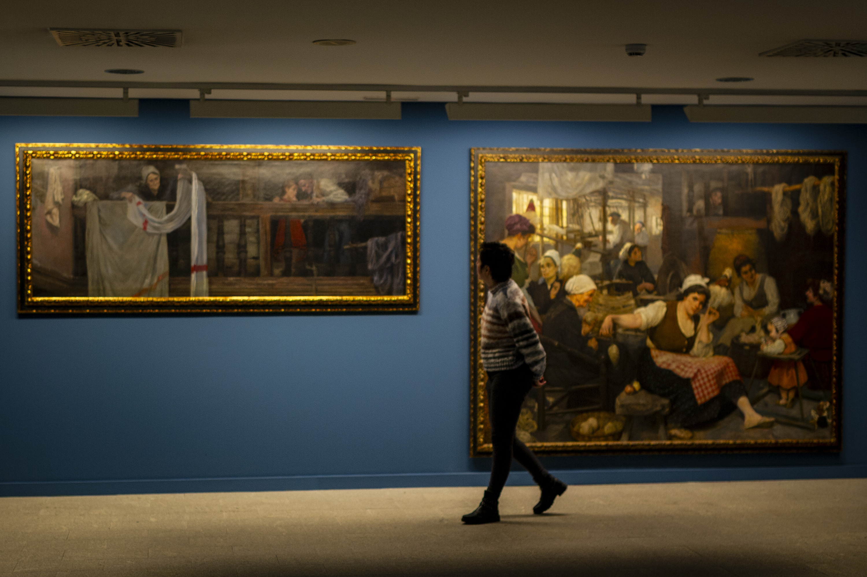 Arabako Arte Ederren Museoan dago ikusgai 'Emakumea. Familia eta lana' erakusketa. JAIZKI FONTANEDA / FOKU