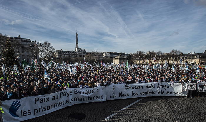 Euskal presoen ekubideen alde Prisen egindako manifeazioa. MARISOL RAMIREZ / FOKU