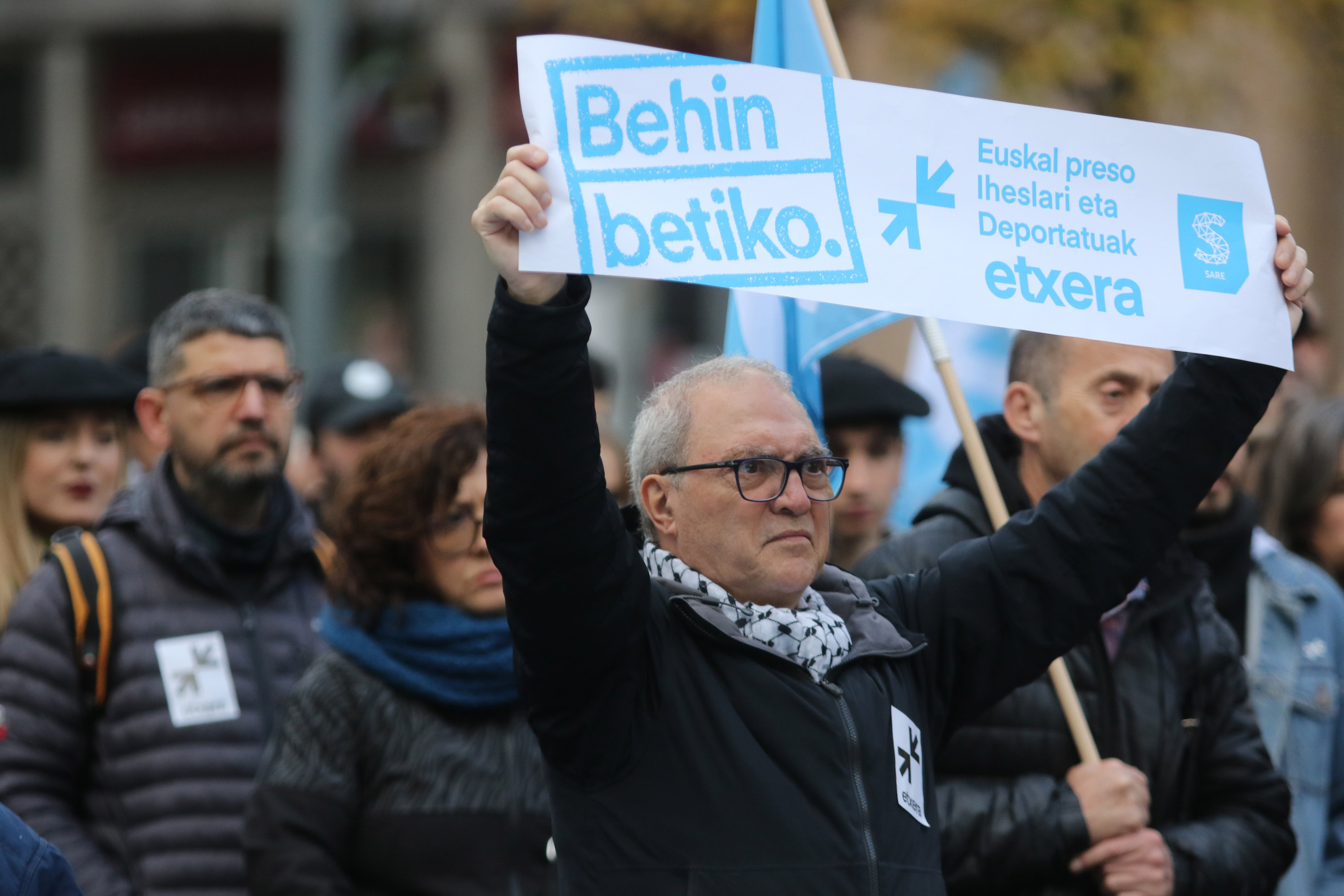 Sare Herritarrak antolatutako mobilizazio bat, abenduan. OSKAR MATXIN EDESA / FOKU
