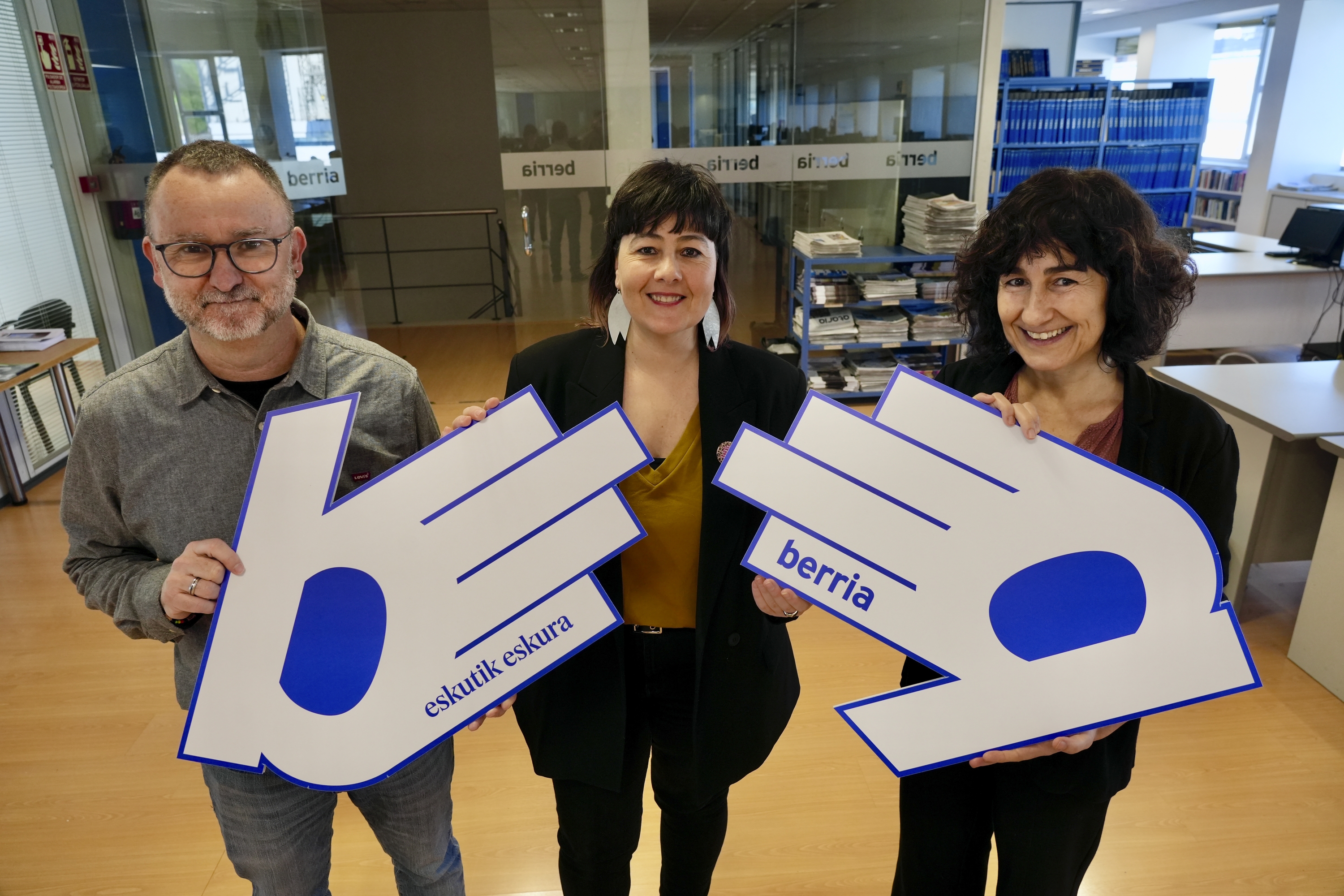 BERRIAko eta UEUko ordezkariak. ANDONI CANELLADA / FOKU
