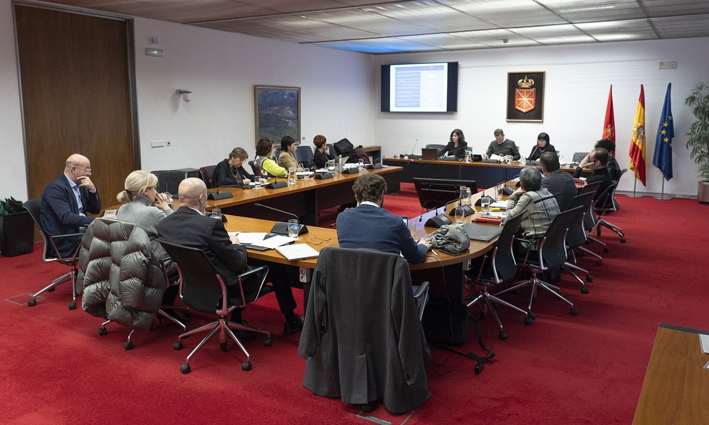 Torturaren inguruko txostenaren aurkezpena, Nafarroako Parlamentuan, otsailean. IÑIGO URIZ / FOKU. Torturaren inguruko txostenaren aurkezpena, Nafarroako Parlamentuan, otsailean. IÑIGO URIZ / FOKU.