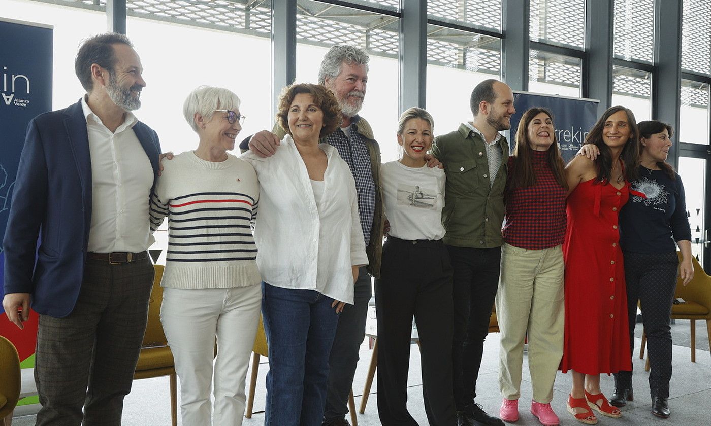 Elkarrekin Podemosek atzo Donostiako Tabakaleran egindako ekitaldia. MAIALEN ANDRES / FOKU. Elkarrekin Podemosek atzo Donostiako Tabakaleran egindako ekitaldia. MAIALEN ANDRES / FOKU.