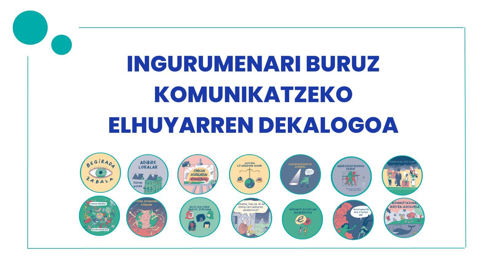 Elhuyarren dekalogoaren hamalau puntuak. ELHUYAR. Elhuyarren dekalogoaren hamalau puntuak. ELHUYAR.