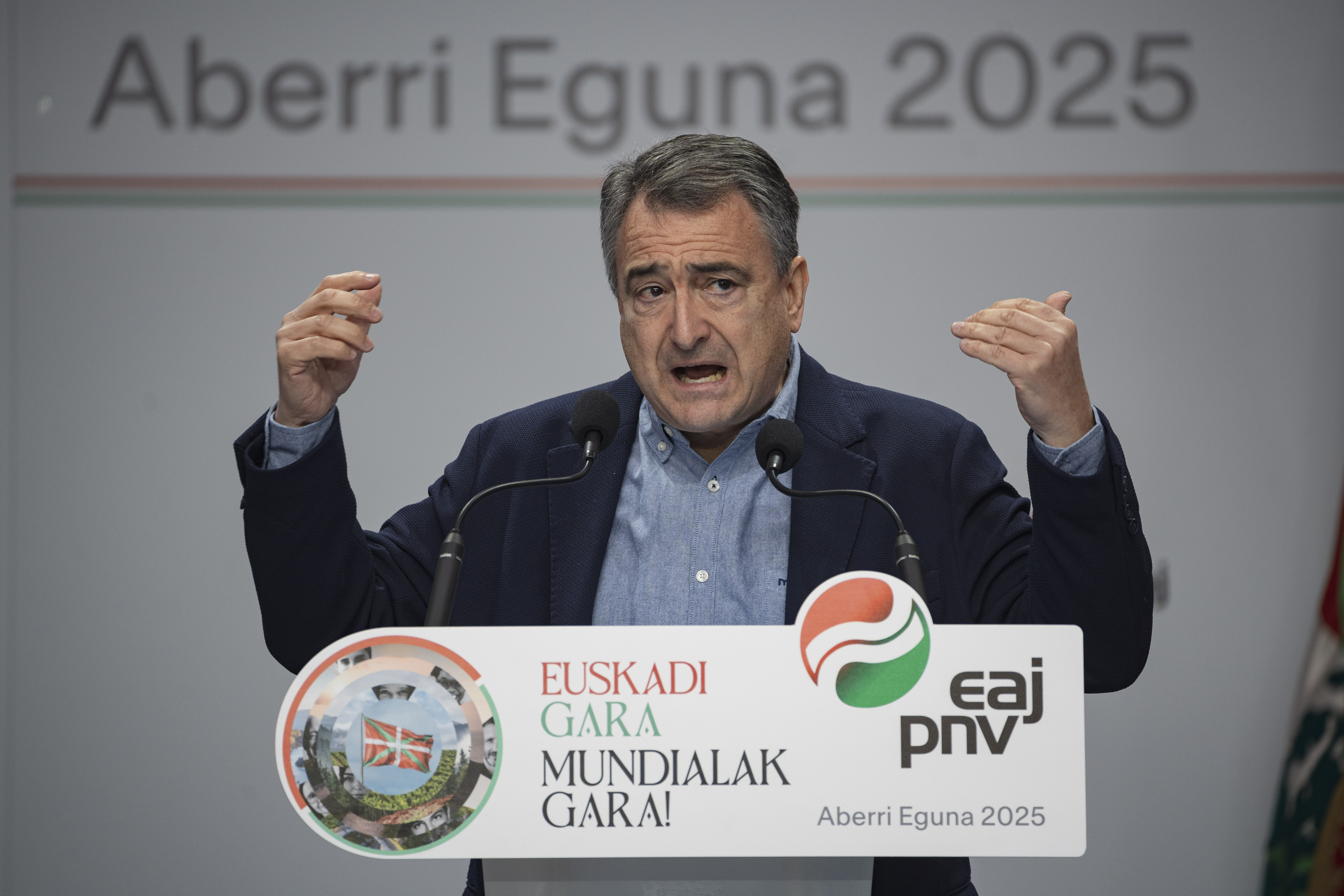 Esteban, igandeko ekitaldian, Bilbon. ARITZ LOIOLA / FOKU