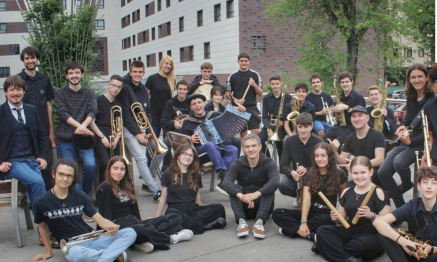 Euskadiko Ikasleen Jazz Orkestrako musikariak. EIJO.