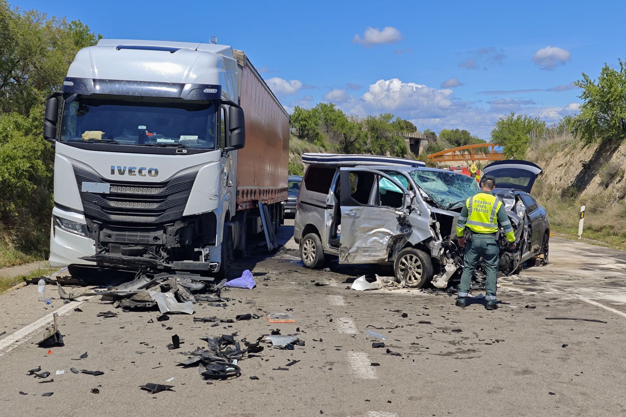 45 urteko gizon bat hil da trafiko istripu batean. QUIQUE FACIL / EFE
