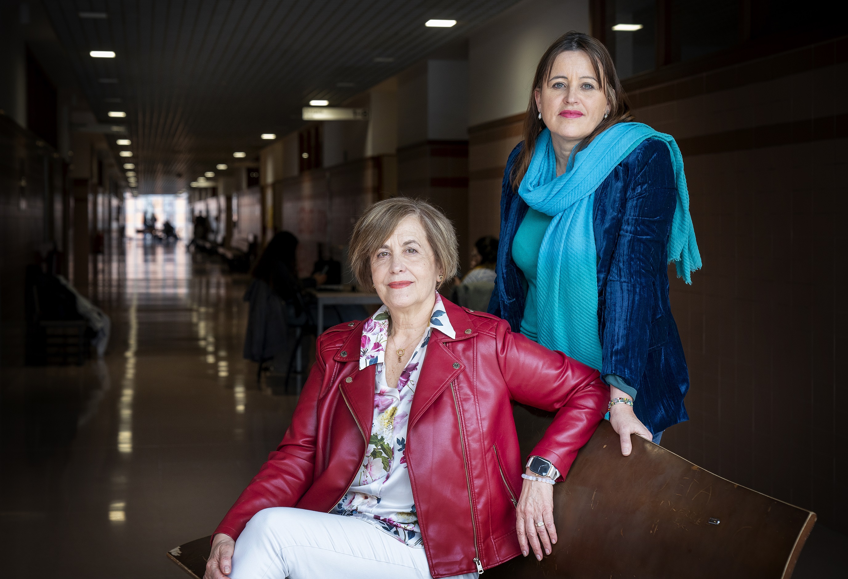 Begoña Calvo Hernaez eta Monica Martinez Zengotitabengoa. NURIA GONZALEZ–EHU
