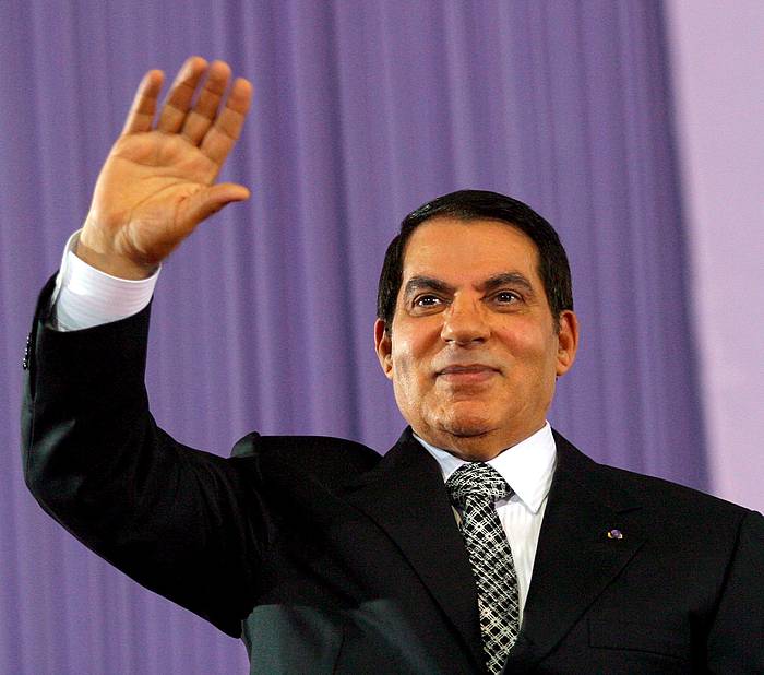 Zine El Abidine ben Ali Tunisiako pesidente ohia, artxiboko irudi batean. STRINGER, EFE